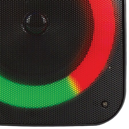 Naxa Sound Pro 4-Inch 1,000-Watt Portable Bluetooth Speaker and Circular Disco Lights NDS-4003